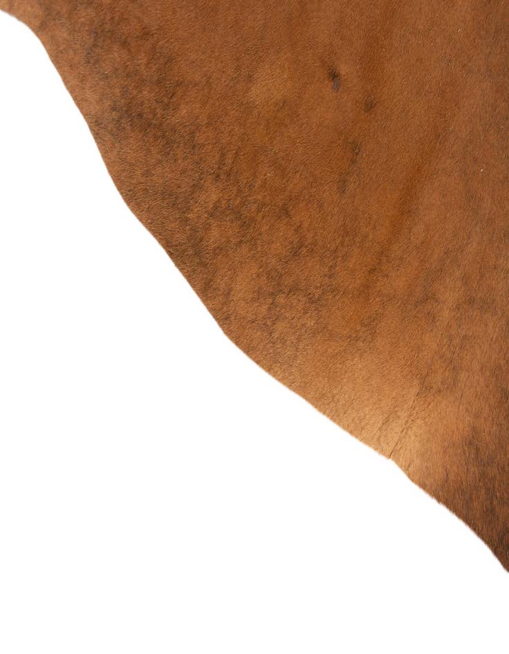 Detail image of  5' 2 x 5' 3 Cowhide Leather Square Rug