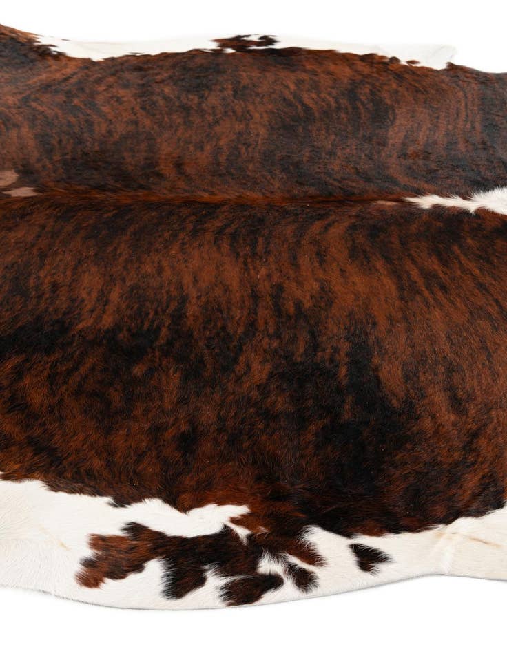 Detail image of  6' 7 x 7' 2 Cowhide Leather Square Rug