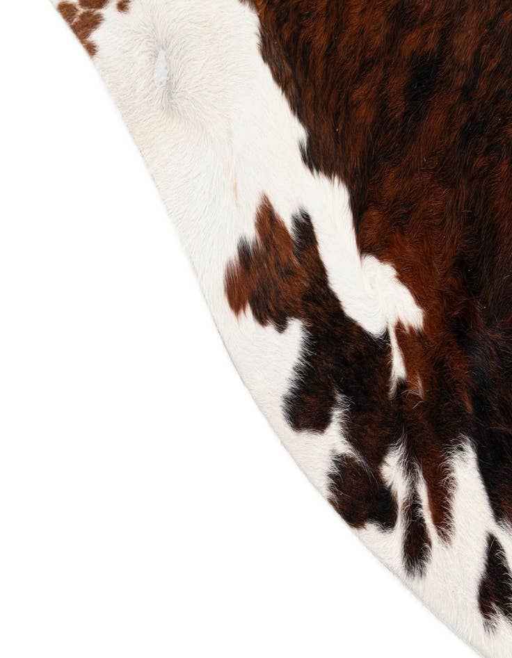 Detail image of  6' 7 x 7' 2 Cowhide Leather Square Rug