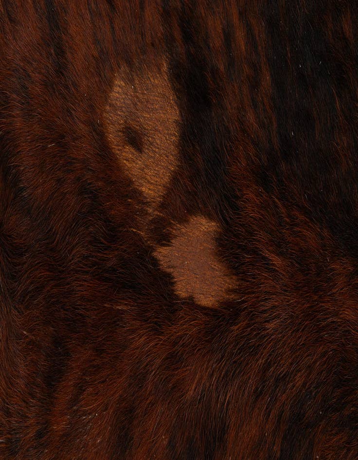 Detail image of  6' 7 x 7' 2 Cowhide Leather Square Rug
