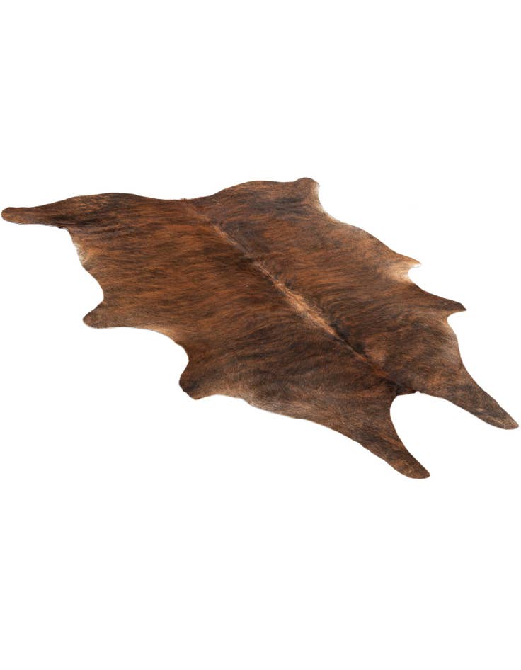 Detail image of  5' 8 x 6' 2 Cowhide Leather Square Rug