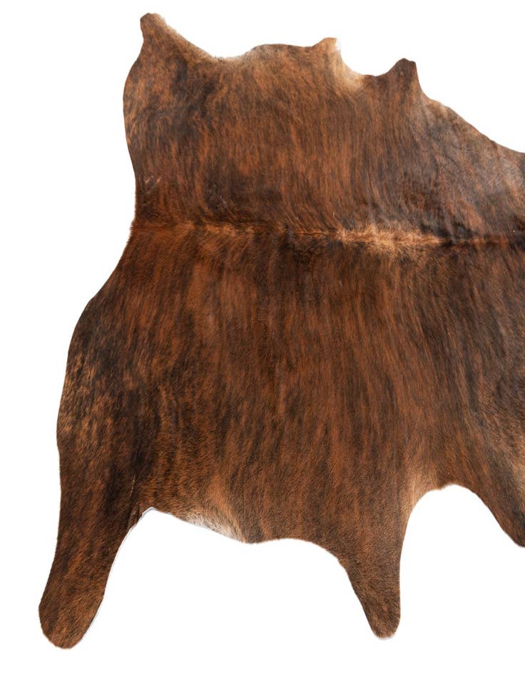 Detail image of  5' 8 x 6' 2 Cowhide Leather Square Rug