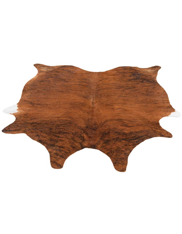 Detail image of  6' 1 x 6' 3 Cowhide Leather Square Rug