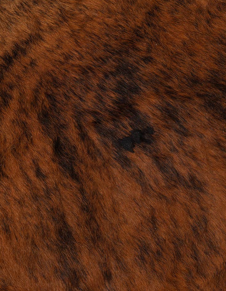 Detail image of  6' 1 x 6' 3 Cowhide Leather Square Rug