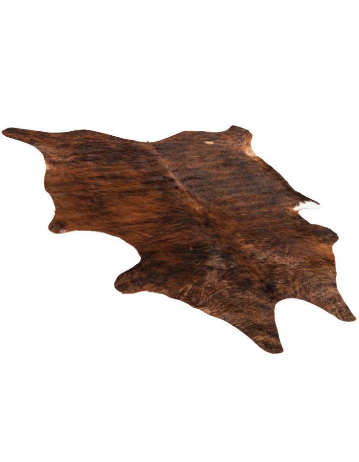 Detail image of  5' 8 x 5' 10 Cowhide Leather Square Rug