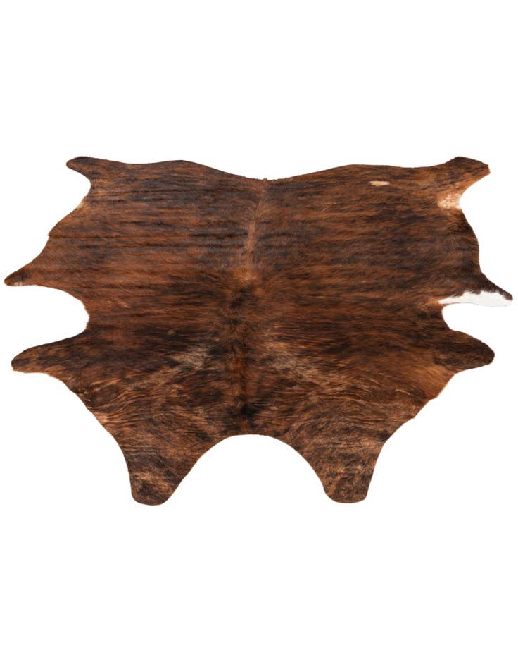 Detail image of  5' 8 x 5' 10 Cowhide Leather Square Rug