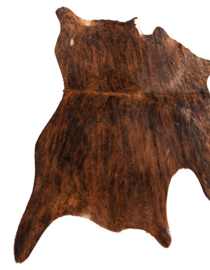 Detail image of  5' 8 x 5' 10 Cowhide Leather Square Rug