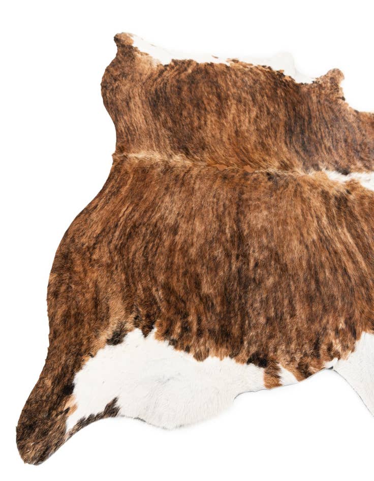 Detail image of  7' 5 x 7' 11 Cowhide Leather Square Rug