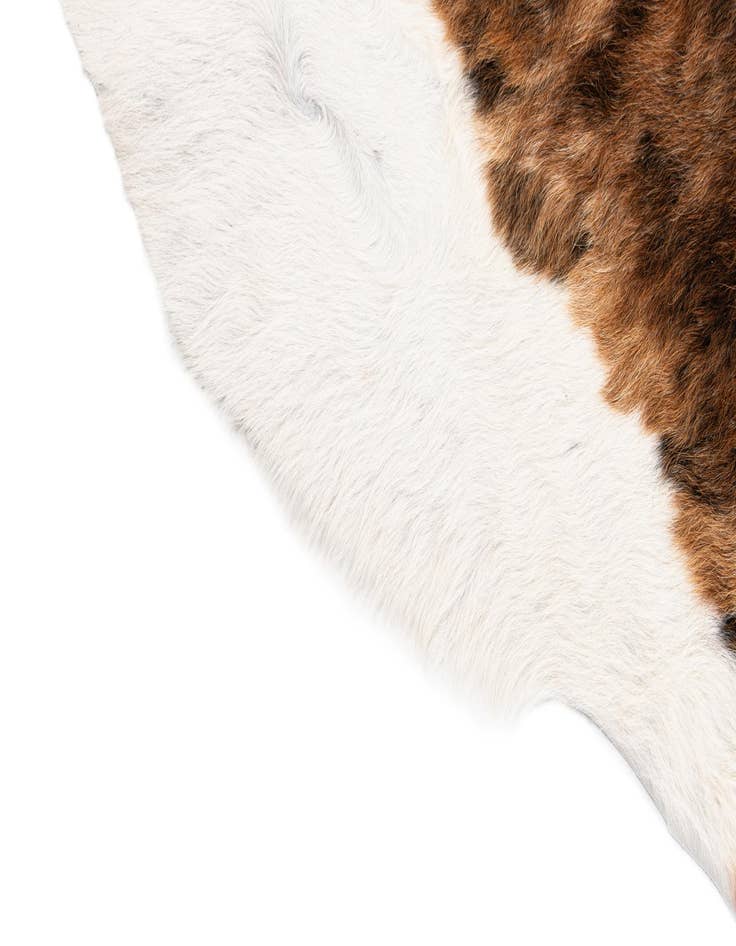 Detail image of  7' 5 x 7' 11 Cowhide Leather Square Rug