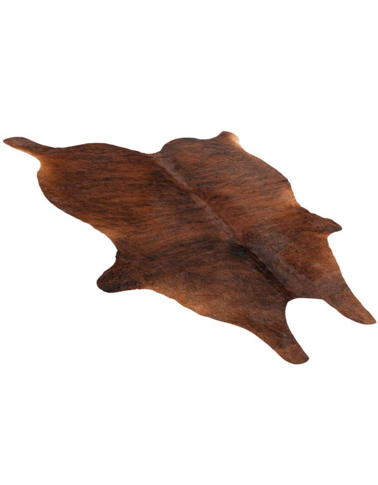 Detail image of  5' 1 x 5' 9 Cowhide Leather Square Rug