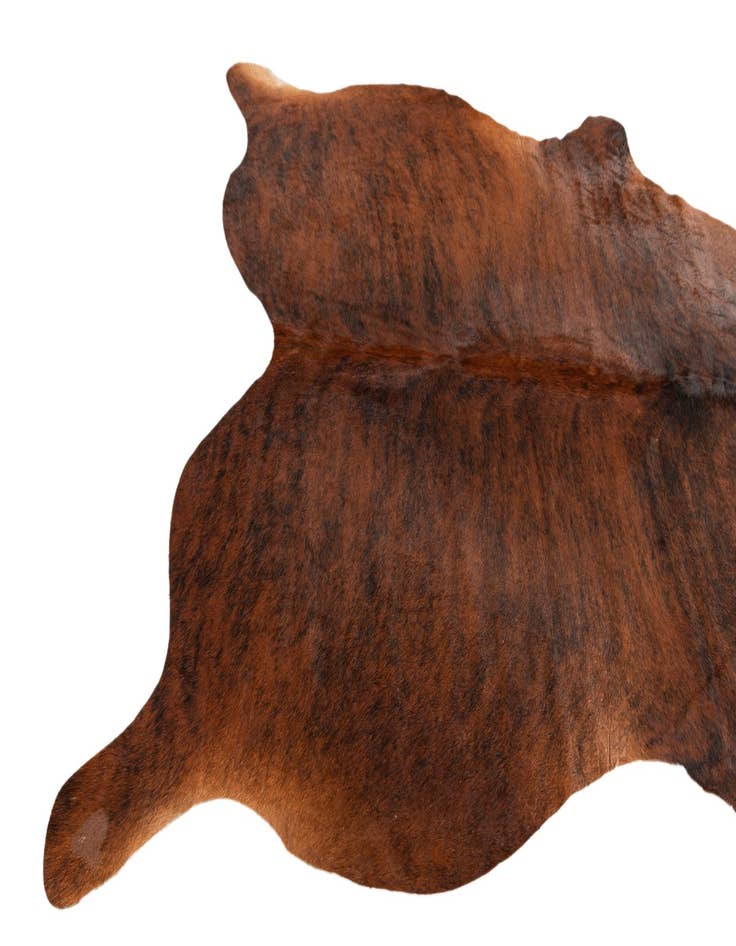 Detail image of  5' 1 x 5' 9 Cowhide Leather Square Rug