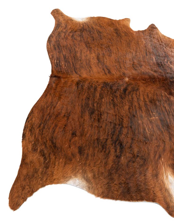 Detail image of  6' 3 x 7' 1 Cowhide Leather Square Rug
