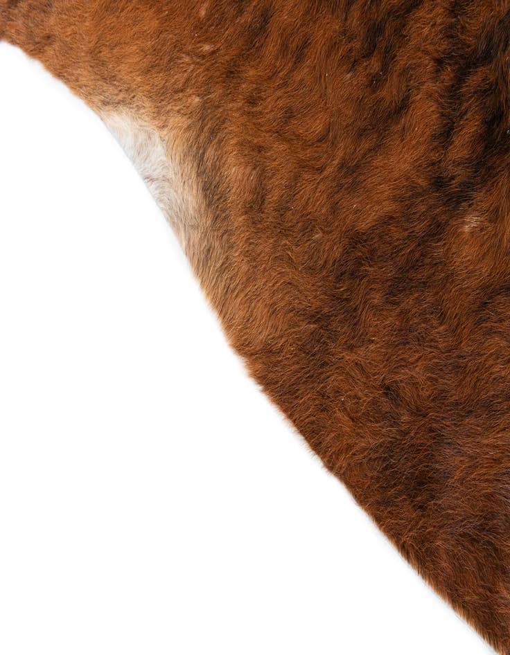 Detail image of  6' 3 x 7' 1 Cowhide Leather Square Rug