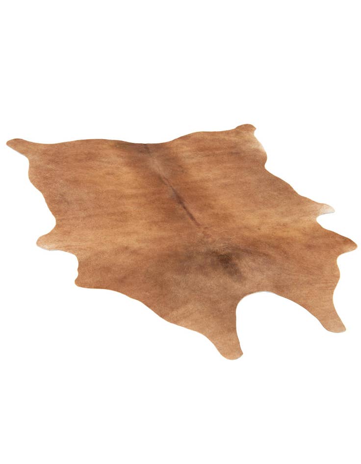 Detail image of  5' 4 x 5' 9 Cowhide Leather Square Rug