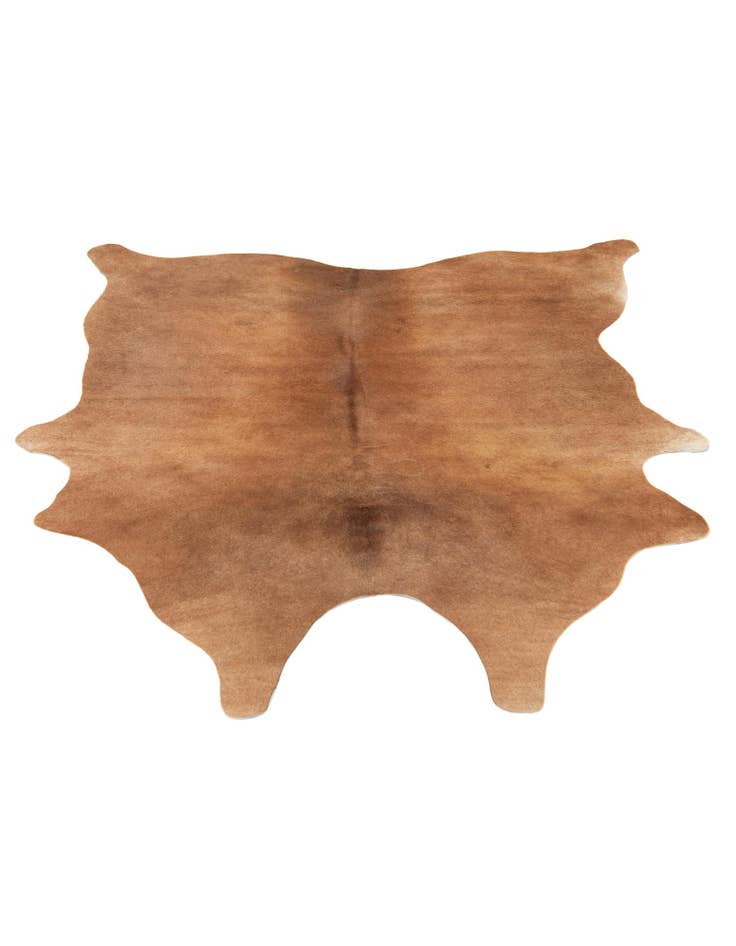 Detail image of  5' 4 x 5' 9 Cowhide Leather Square Rug