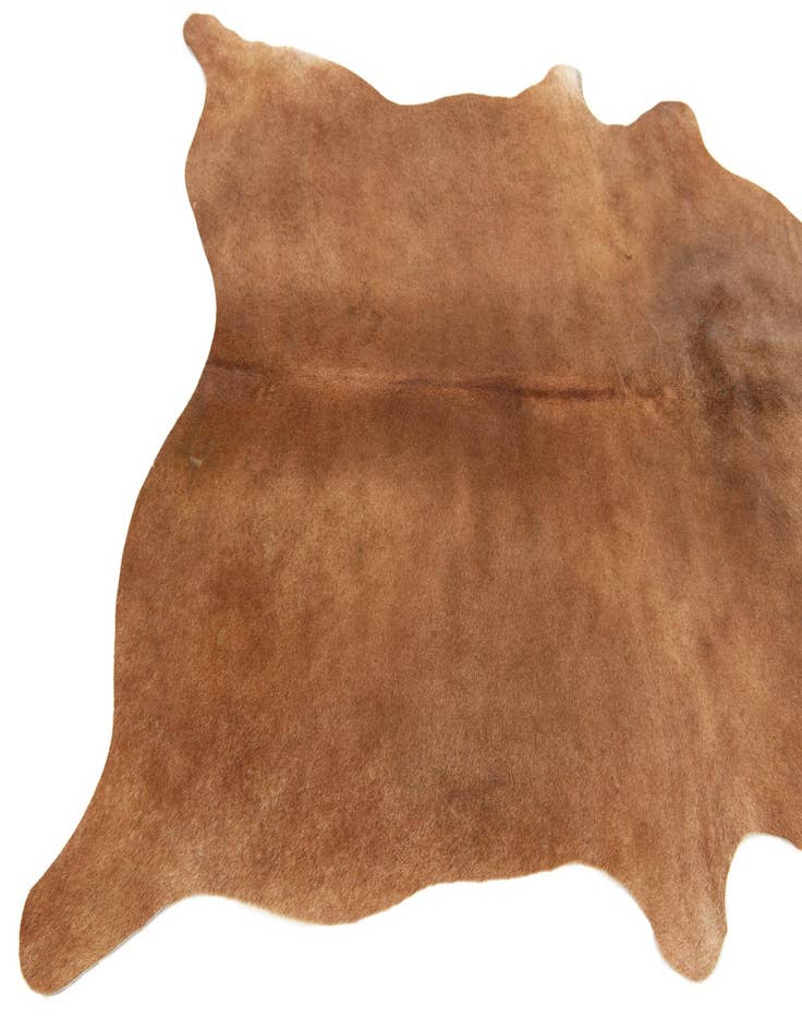 Detail image of  5' 4 x 5' 9 Cowhide Leather Square Rug