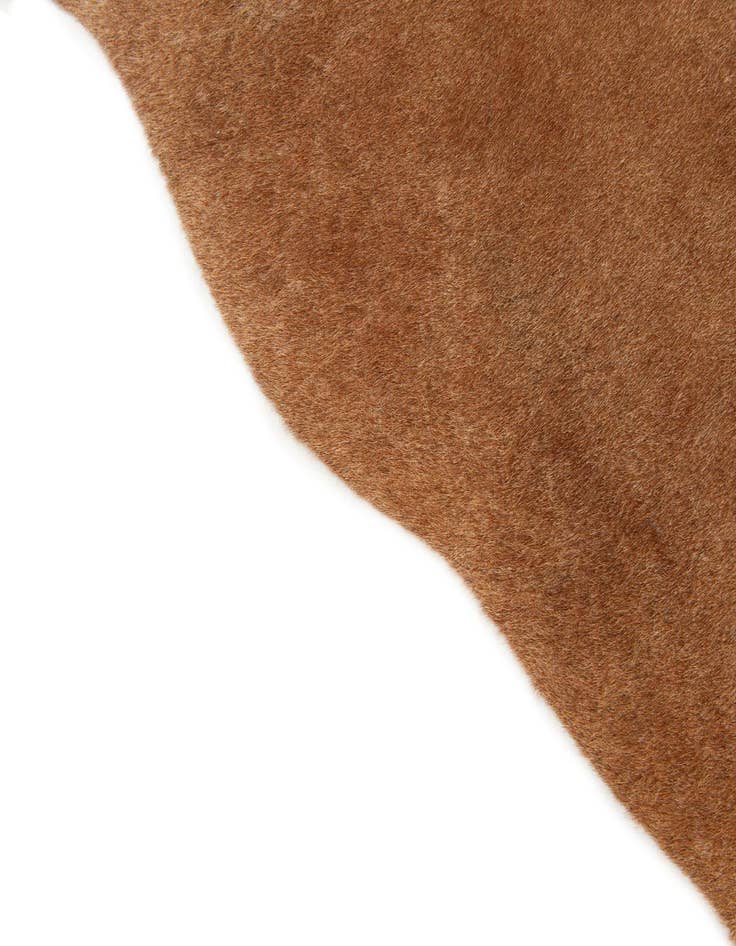 Detail image of  5' 4 x 5' 9 Cowhide Leather Square Rug