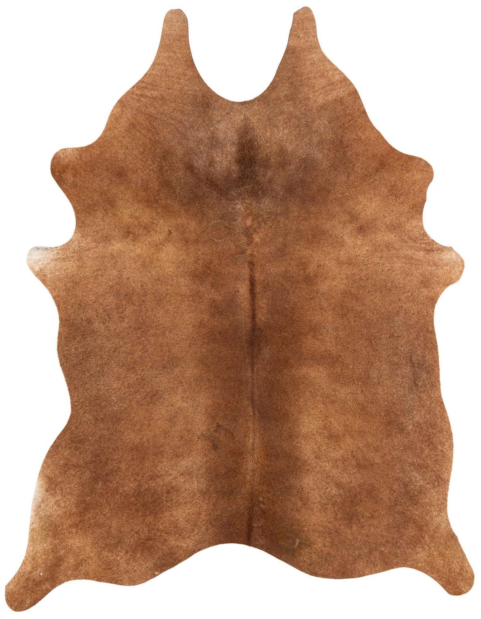 Primary image  5' 4 x 5' 9 Cowhide Leather Square Rug