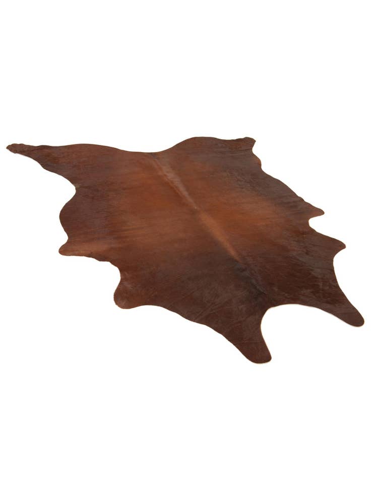 Detail image of  6' 1 x 6' 5 Cowhide Leather Square Rug