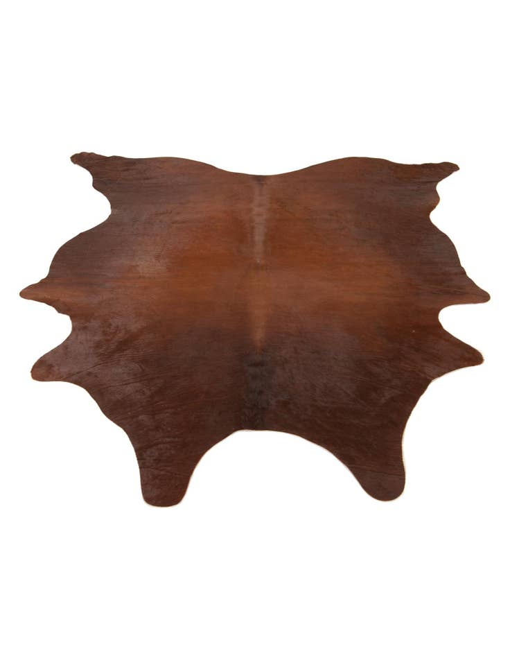 Detail image of  6' 1 x 6' 5 Cowhide Leather Square Rug