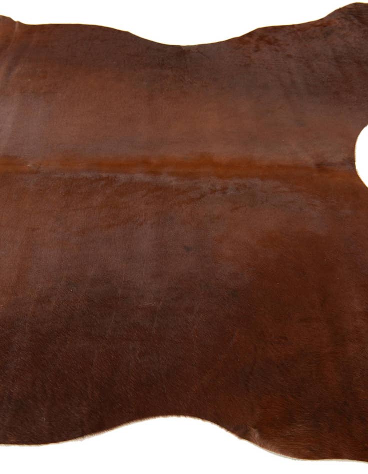 Detail image of  6' 1 x 6' 5 Cowhide Leather Square Rug