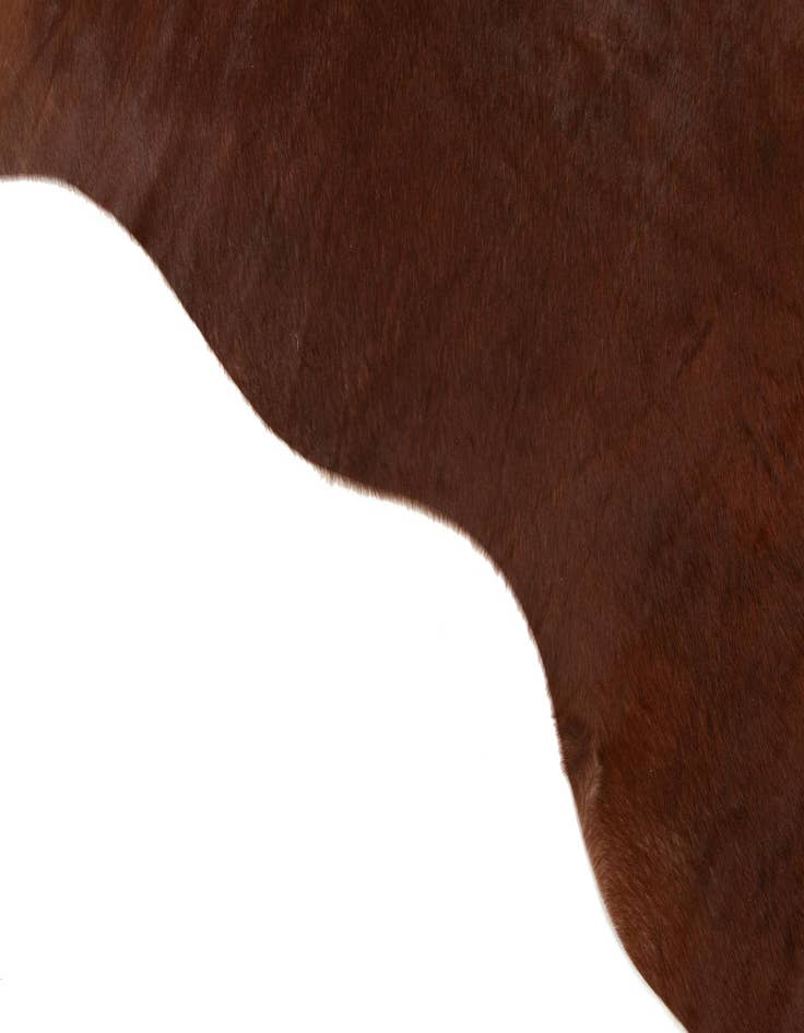 Detail image of  6' 1 x 6' 5 Cowhide Leather Square Rug