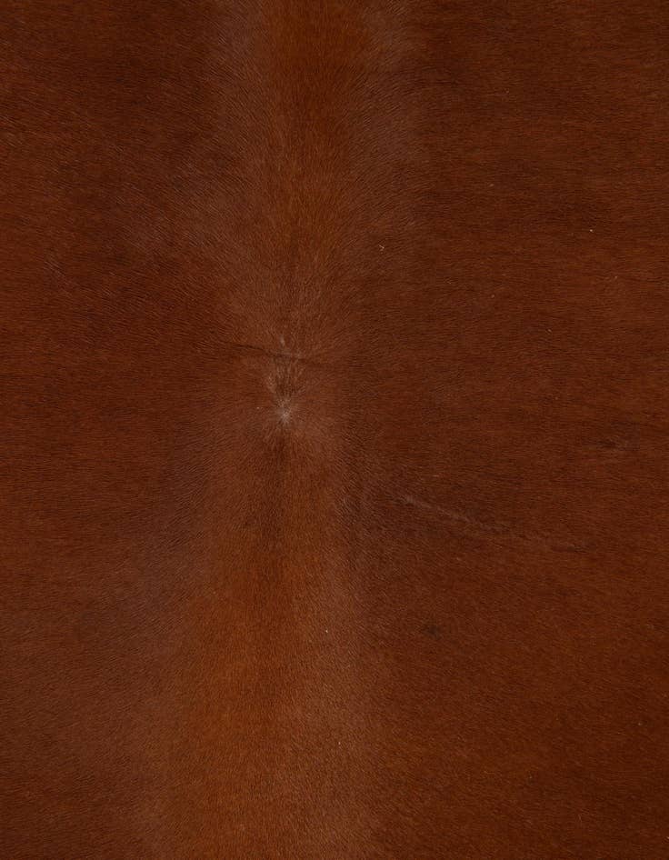 Detail image of  6' 1 x 6' 5 Cowhide Leather Square Rug