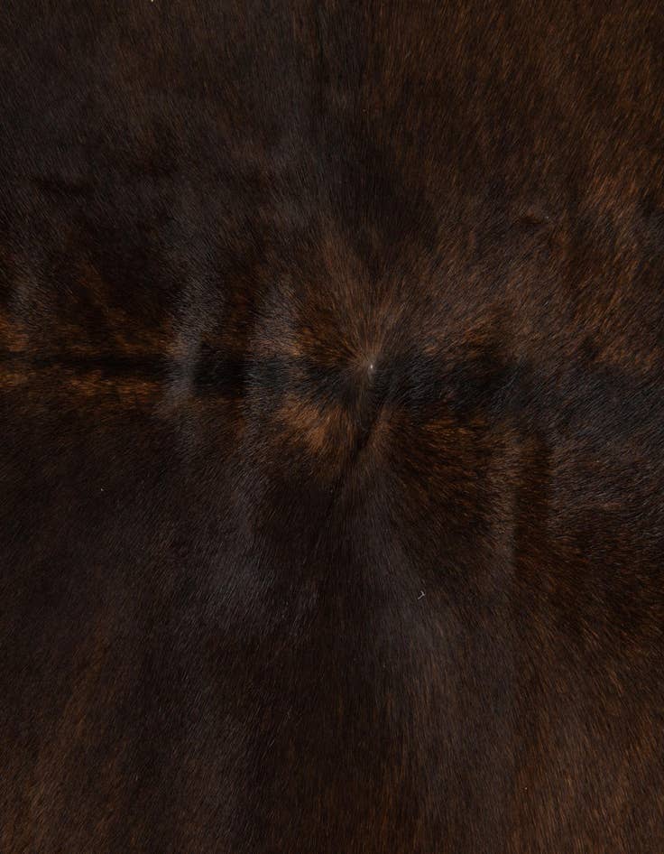 Detail image of  4' 2 x 5' Cowhide Leather Square Rug
