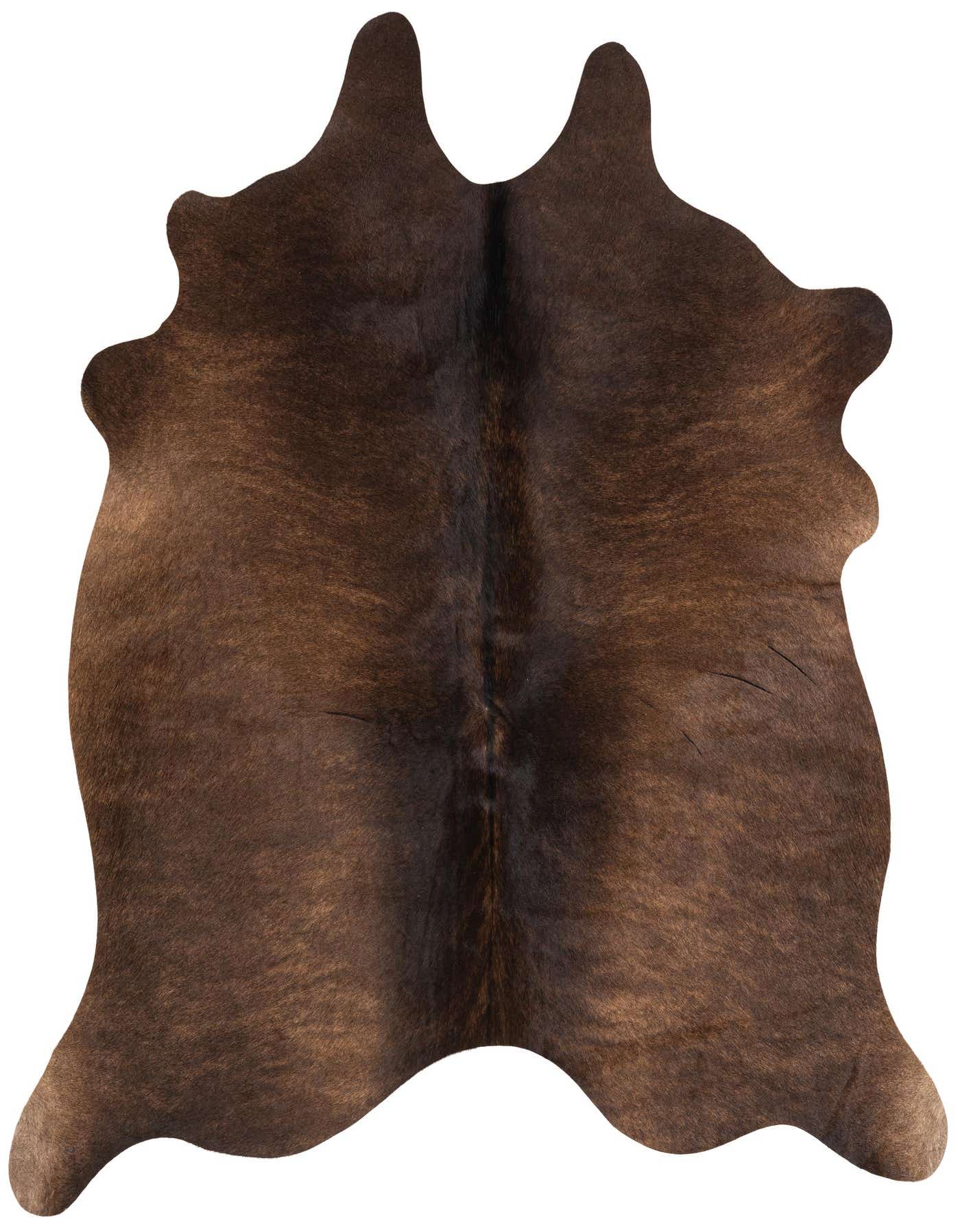 Primary image  4' 2 x 5' Cowhide Leather Square Rug