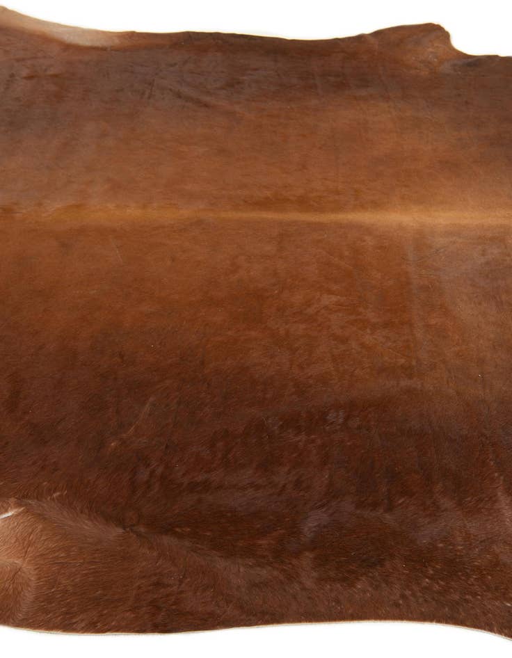 Detail image of  7' x 7' 5 Cowhide Leather Square Rug