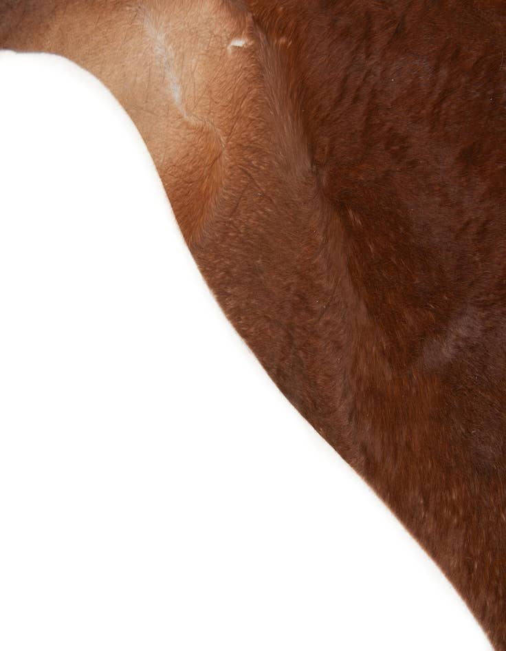 Detail image of  7' x 7' 5 Cowhide Leather Square Rug