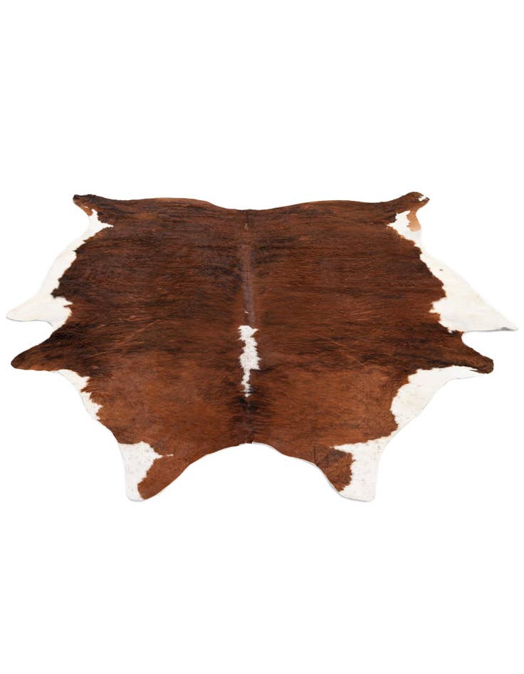 Detail image of  7' 2 x 7' 4 Cowhide Leather Square Rug