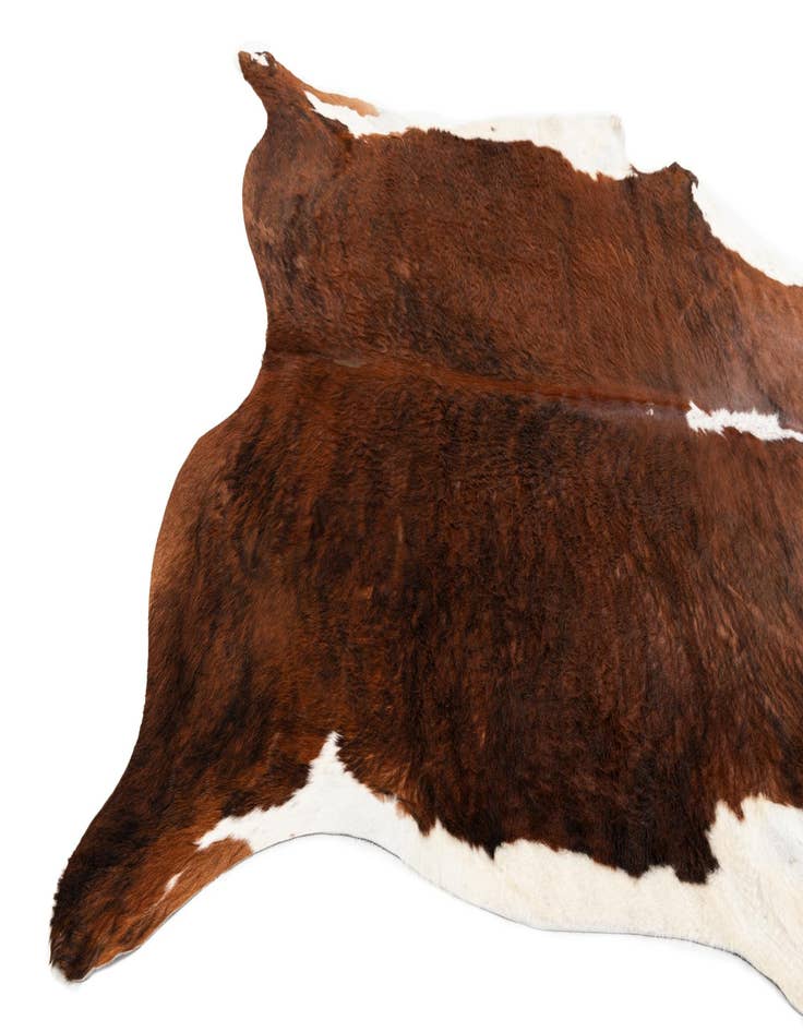 Detail image of  7' 2 x 7' 4 Cowhide Leather Square Rug