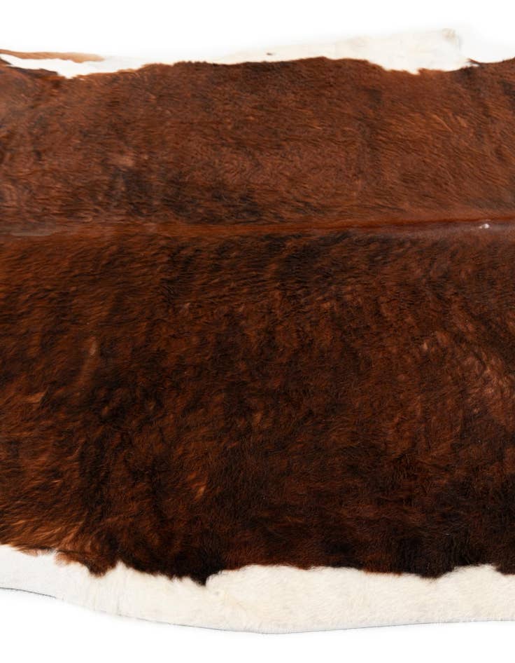 Detail image of  7' 2 x 7' 4 Cowhide Leather Square Rug