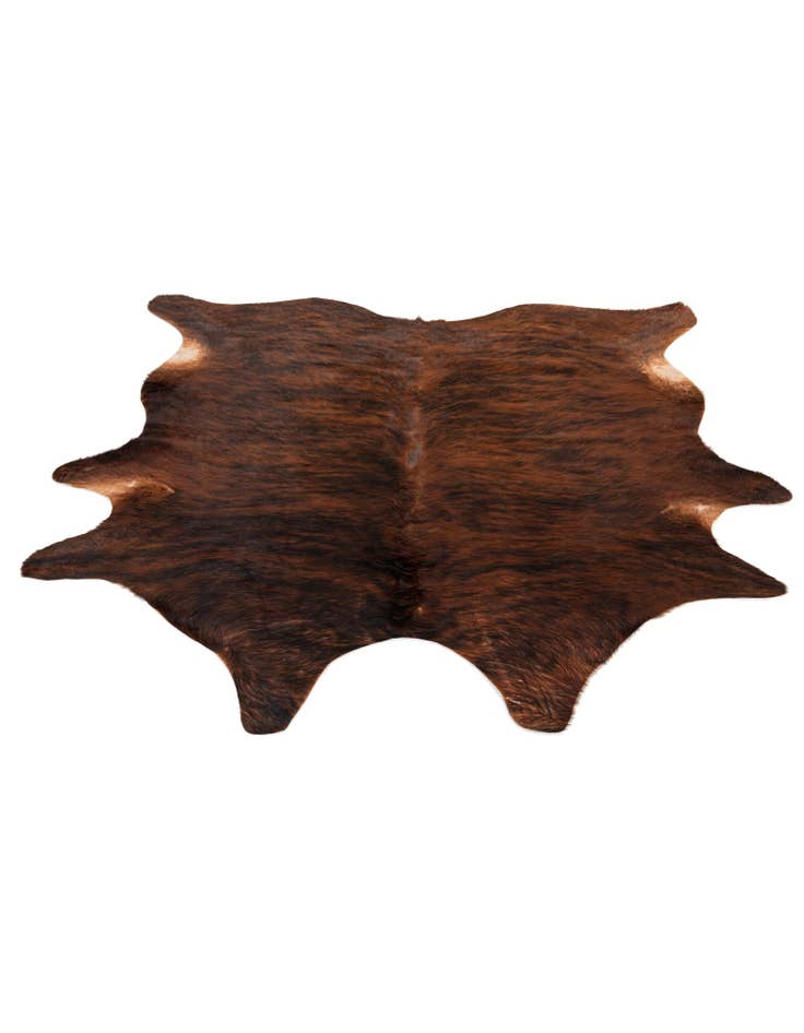 Detail image of  6' 3 x 6' 3 Cowhide Leather Square Rug