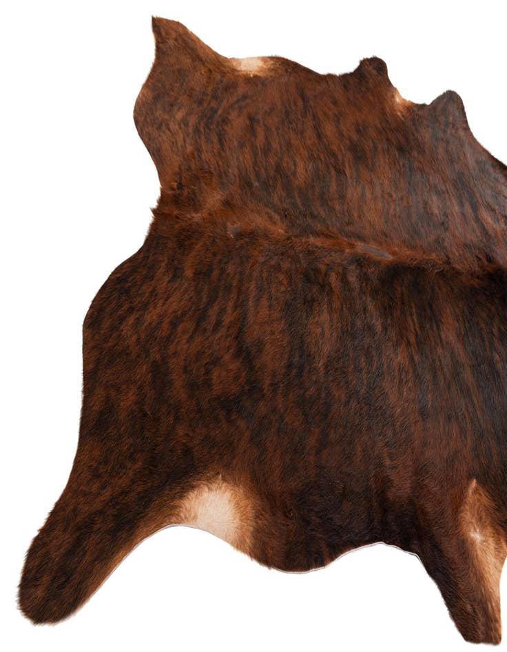 Detail image of  6' 3 x 6' 3 Cowhide Leather Square Rug