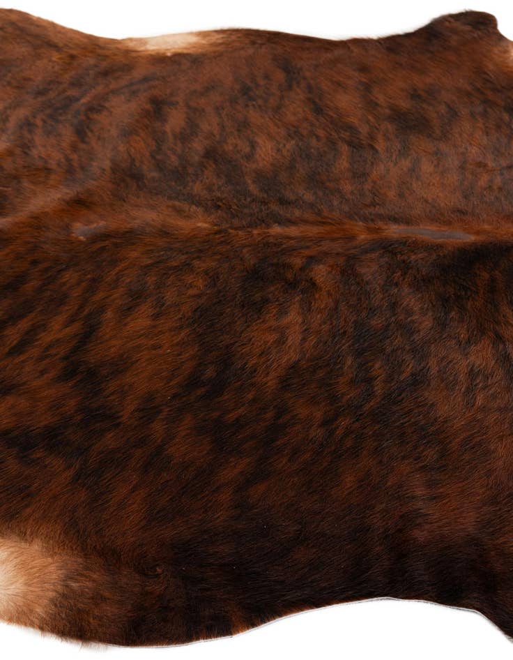 Detail image of  6' 3 x 6' 3 Cowhide Leather Square Rug