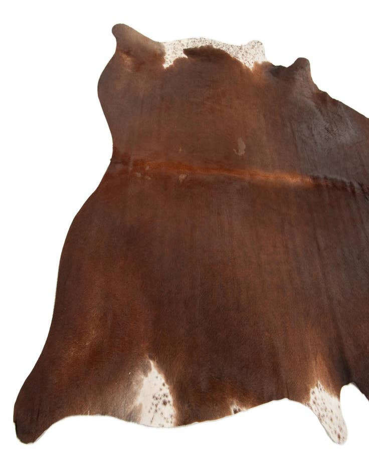 Detail image of  6' 7 x 7' 3 Cowhide Leather Square Rug
