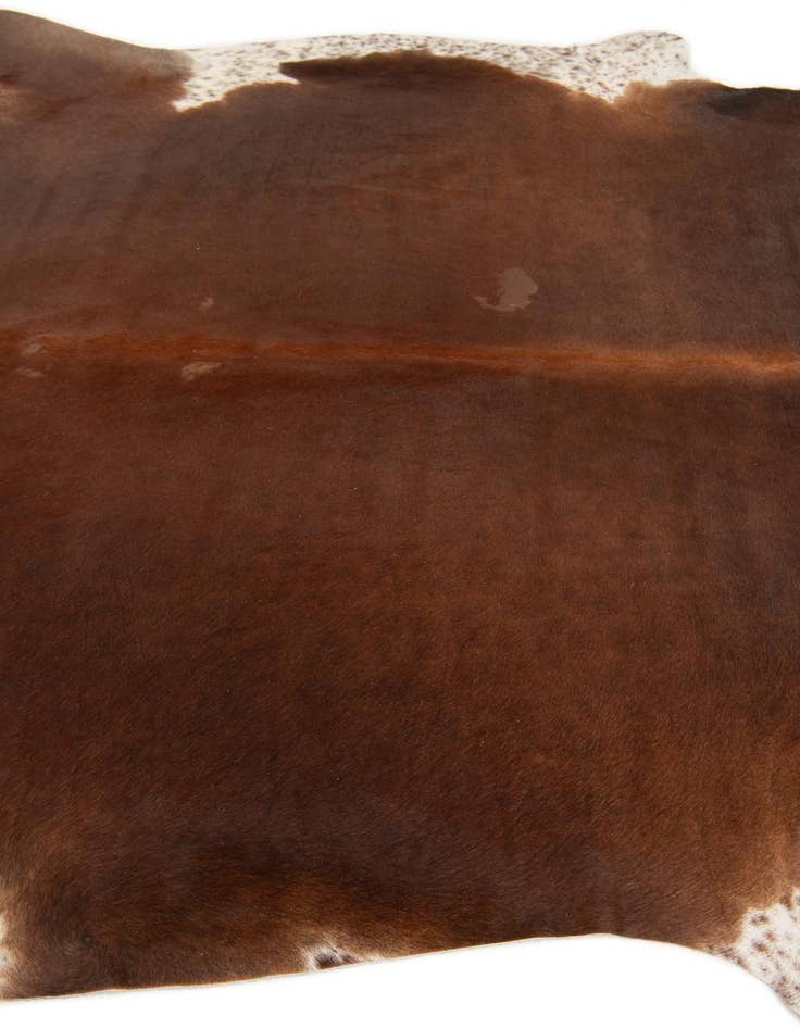Detail image of  6' 7 x 7' 3 Cowhide Leather Square Rug