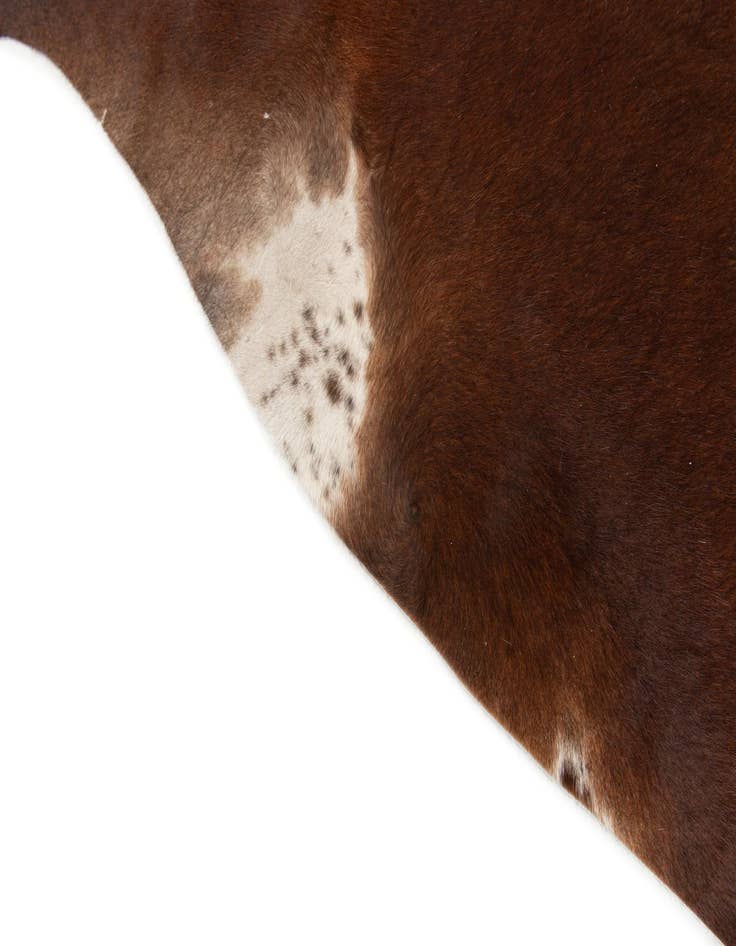 Detail image of  6' 7 x 7' 3 Cowhide Leather Square Rug