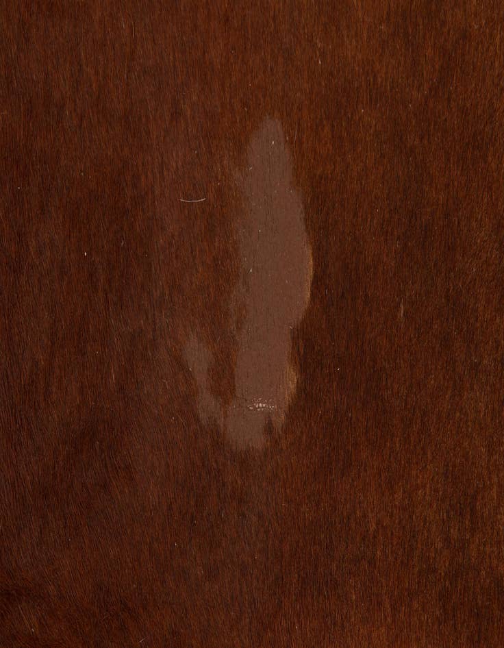 Detail image of  6' 7 x 7' 3 Cowhide Leather Square Rug