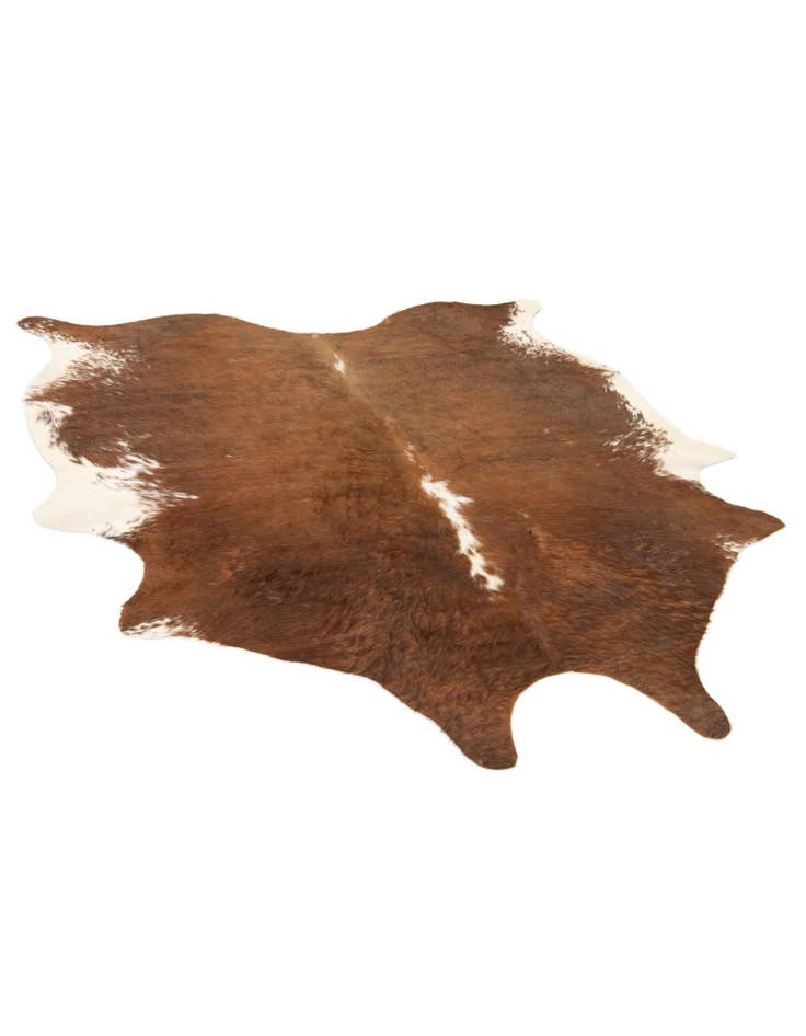 Detail image of  6' 3 x 6' 8 Cowhide Leather Square Rug