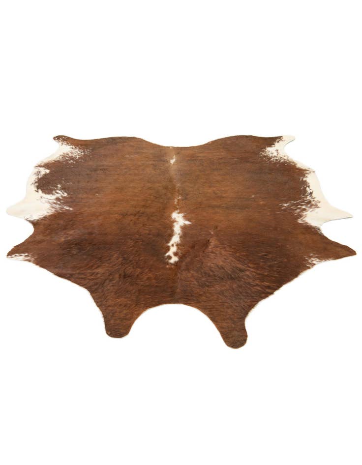 Detail image of  6' 3 x 6' 8 Cowhide Leather Square Rug