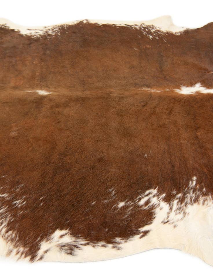 Detail image of  6' 3 x 6' 8 Cowhide Leather Square Rug