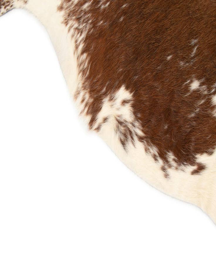Detail image of  6' 3 x 6' 8 Cowhide Leather Square Rug