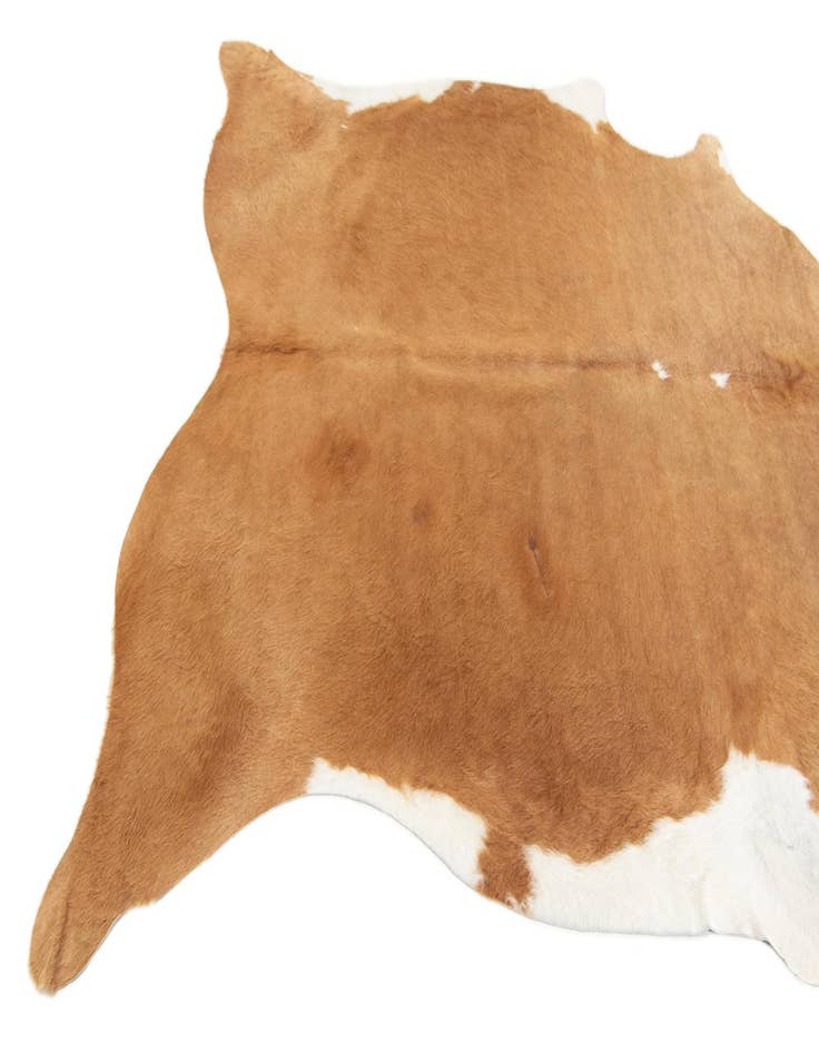 Detail image of  6' 5 x 6' 7 Cowhide Leather Square Rug