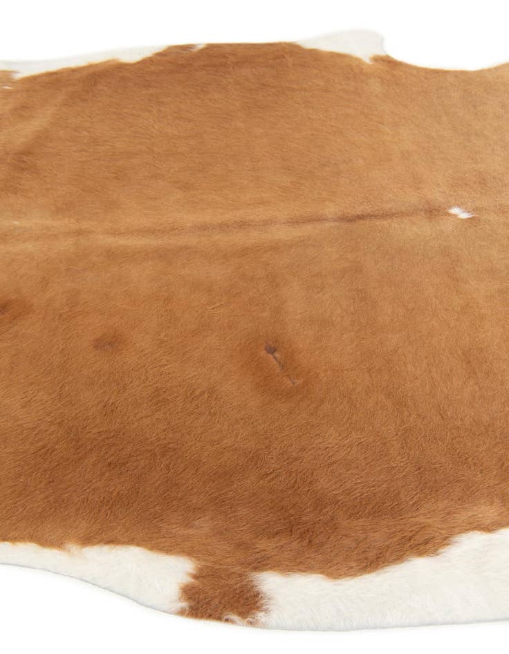 Detail image of  6' 5 x 6' 7 Cowhide Leather Square Rug