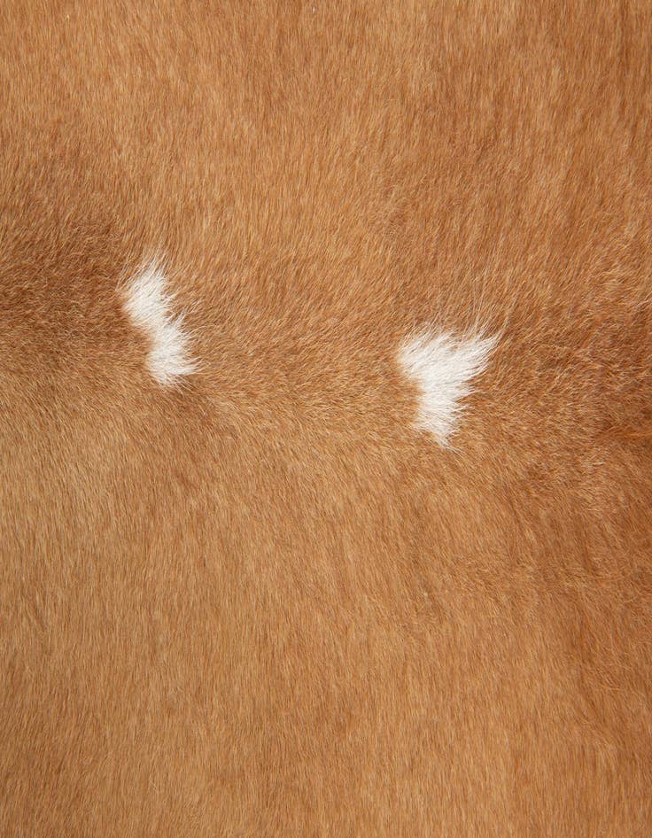 Detail image of  6' 5 x 6' 7 Cowhide Leather Square Rug