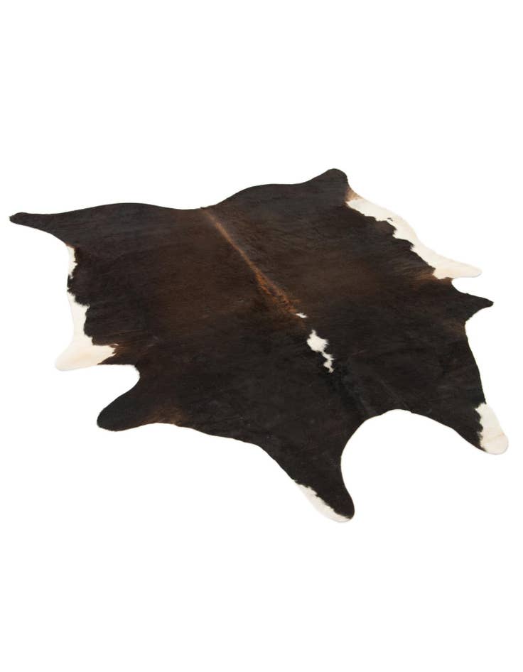 Detail image of  6' 1 x 6' 8 Cowhide Leather Square Rug