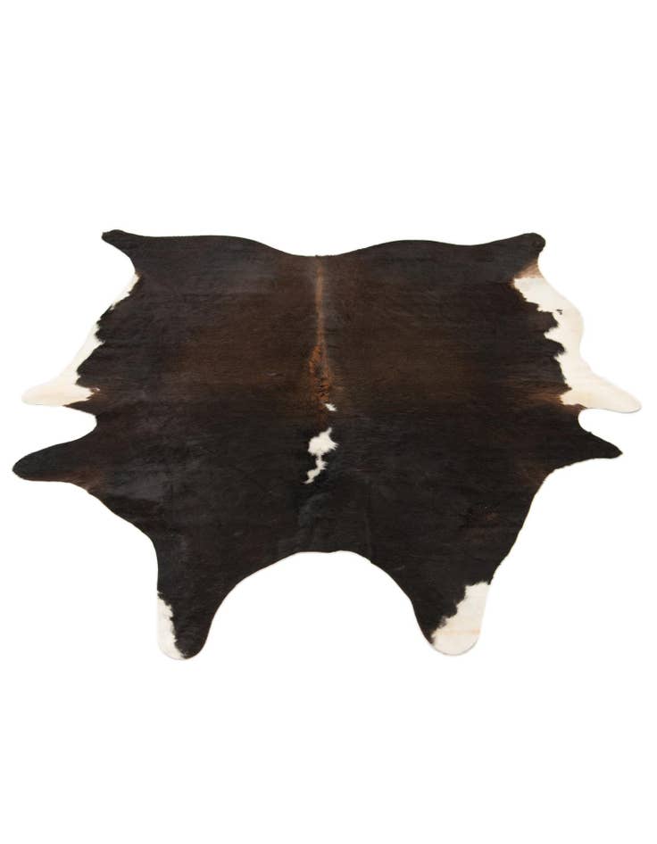 Detail image of  6' 1 x 6' 8 Cowhide Leather Square Rug